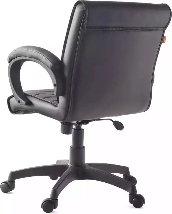Ib basics Medium Back Leatherette Ergonomic Office Executive Chair Black, Ergo016
