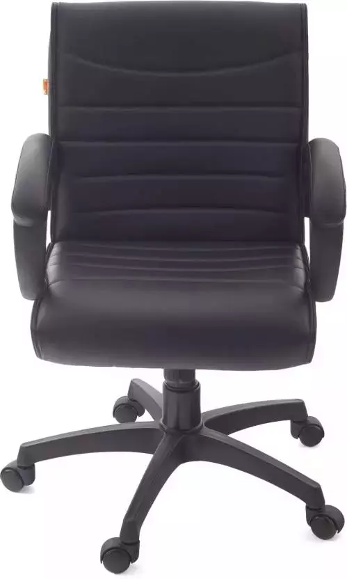 Ib basics Medium Back Leatherette Ergonomic Office Executive Chair Black, Ergo016