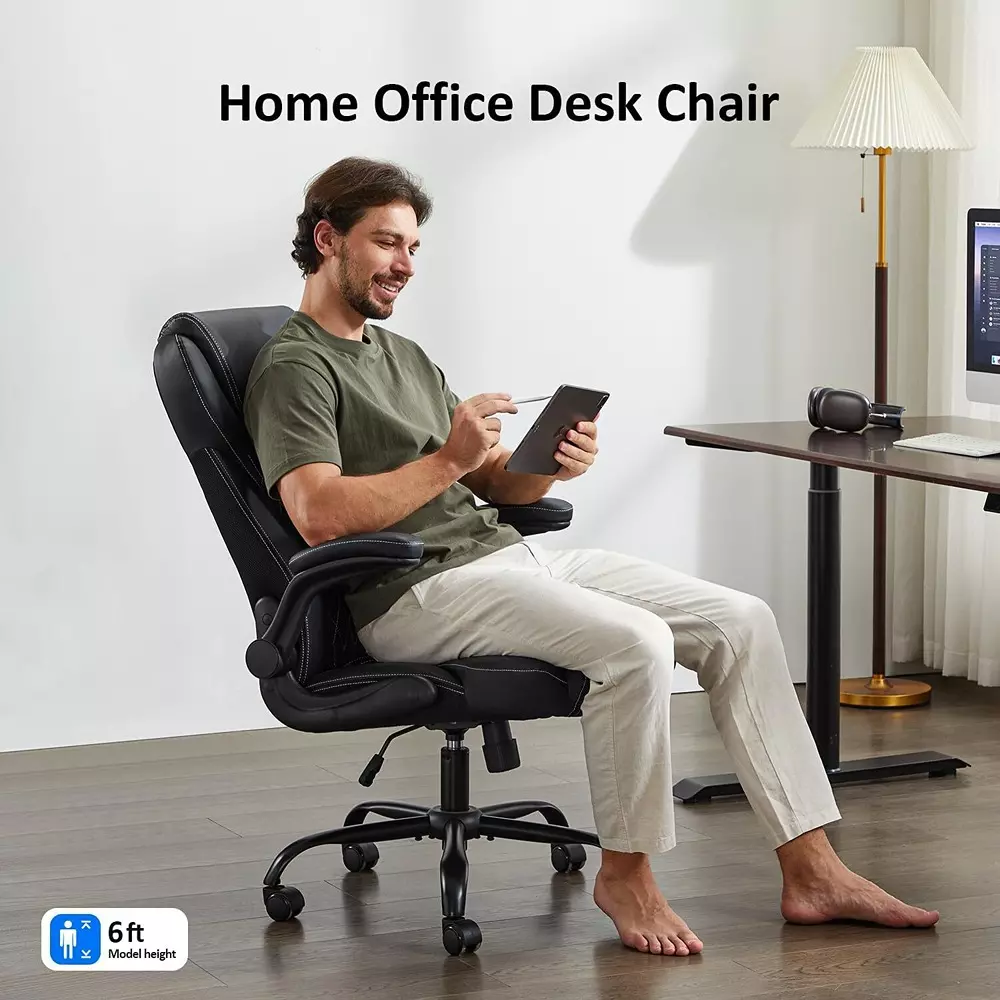 CHAIRTECH High Back Office Executive Chair Leatherette Brown for Office & Professional Use, (Pack of 2 Pcs)