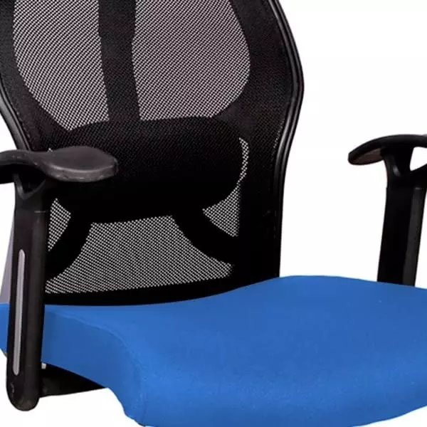 SAHANI Matrix Medium Back Office Chair Mesh Fabric Arm Rest Blue, SSF-04