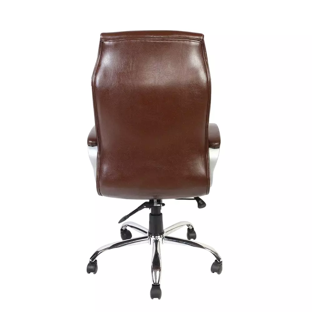 SAHANI High Back Executive Office Chair Leatherette Arm Rest Brown, SSF-19