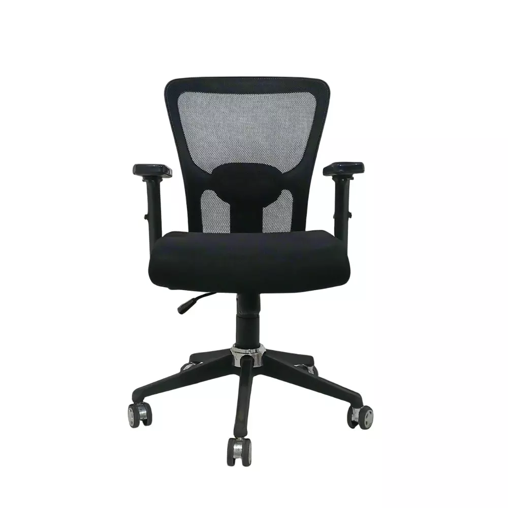 MY CUBICLES AeroFlex Office Chair Low Back Polyurethane Foam Weight Capacity Upto 115 Kg Black, MC0090