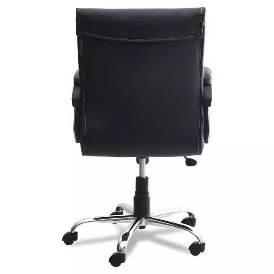 Ib basics Black Leatherette Lavazi Medium Back Ergonomicanomic Office Executive Chair