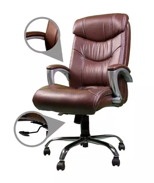 Divano Modular Brown Modern India Seating Office Chrome Series Chair MI239