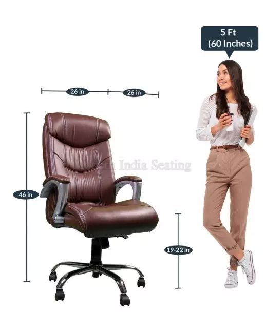 Divano Modular Brown Modern India Seating Office Chrome Series Chair MI239