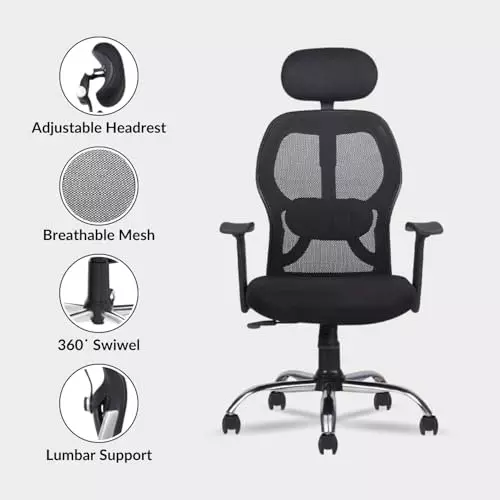 activa-marvel-ergonomic-office-chair-with-cushioned-seat-arm-rest-high-back-mesh-fabric-lumbar-support-black-for-home-office-use