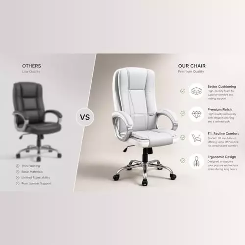 activa-venture-ergonomic-office-chair-with-arm-rest-high-back-leatherette-pu-foam-white-grey-for-home-office-use
