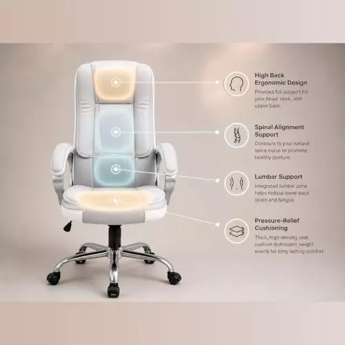 activa-venture-ergonomic-office-chair-with-arm-rest-high-back-leatherette-pu-foam-white-grey-for-home-office-use