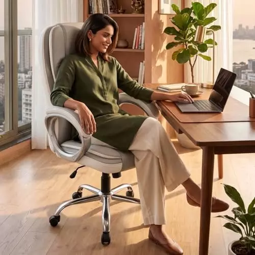 activa-venture-ergonomic-office-chair-with-arm-rest-high-back-leatherette-pu-foam-white-grey-for-home-office-use
