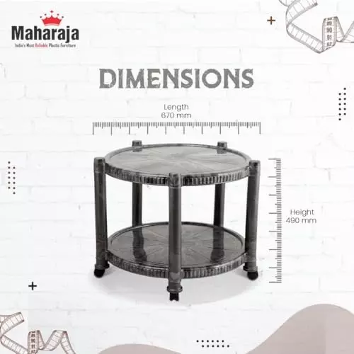 maharaja-t-5-center-trolley-table-plastic-round-shape-weather-proof-silver