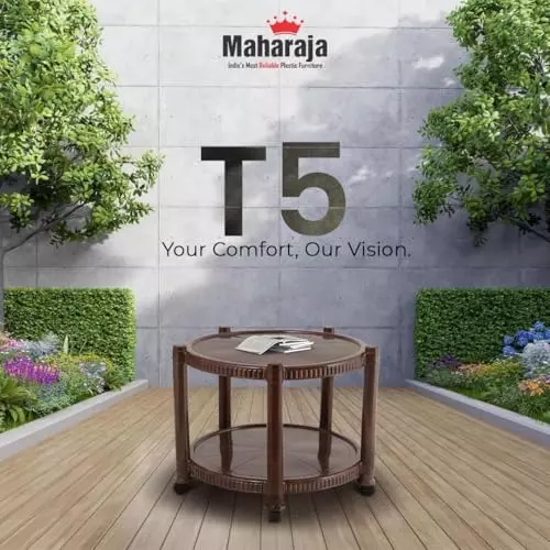 maharaja-t-5-center-trolley-table-plastic-round-shape-weather-proof-teakwood