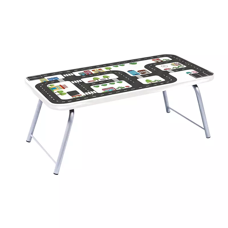 Swagath Portable Deluxe Plastic Laptop Table Black Matte Finish Wood & Metal for Home & Office Use, LT-01