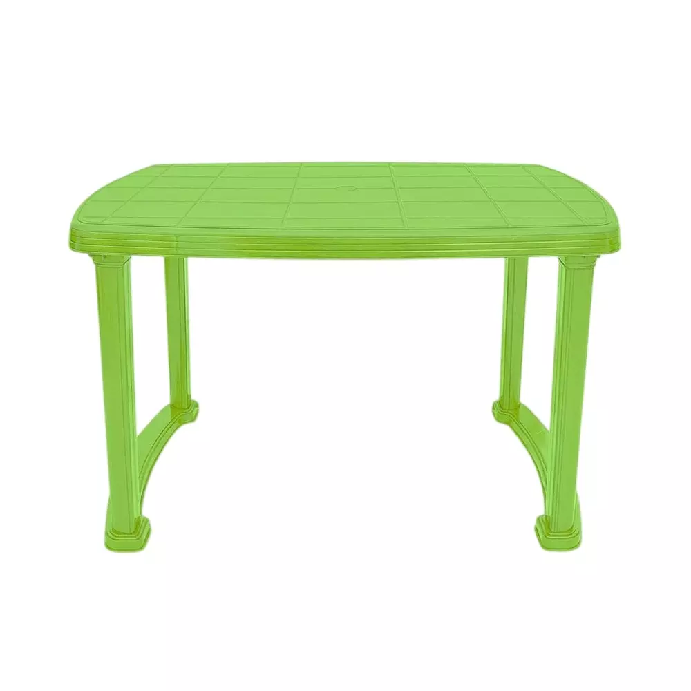 Maharaja Classic Dining Table Virgin Plastic Material 114x73x72 cm Size, Green