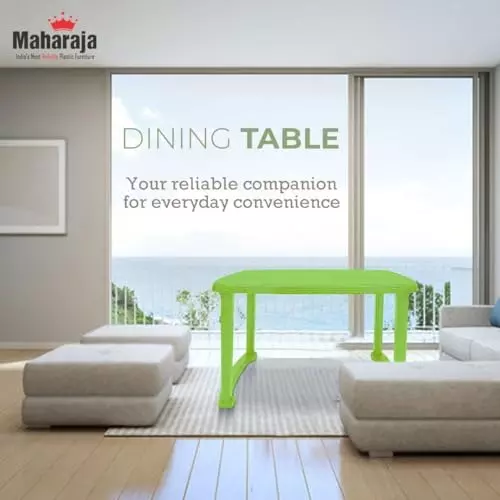 maharaja-classic-dining-table-virgin-plastic-material-114x73x72-cm-size-green