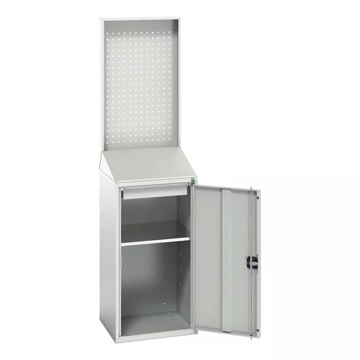 Bott 1 Door 1 Drawer Sheet Steel Floor Standing Cupboard 525x550x2000 mm, 16929025.16