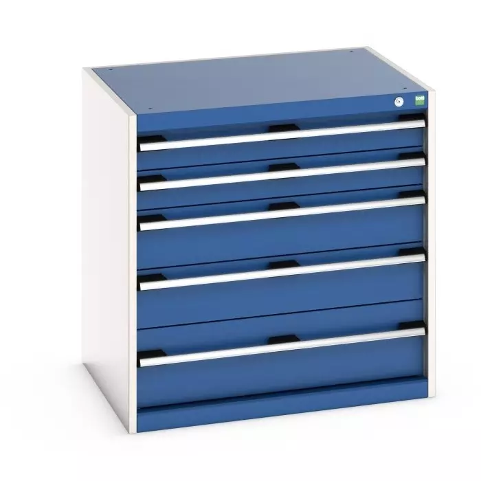Bott 5 Drawer Sheet Steel Floor Standing Cabinet 800x650x800 mm, 40020025.11V