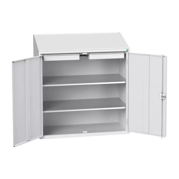 Bott 2 Door 2 Drawer Sheet Steel Floor Standing Cupboard 1050x550x1130 mm, 16929214.16