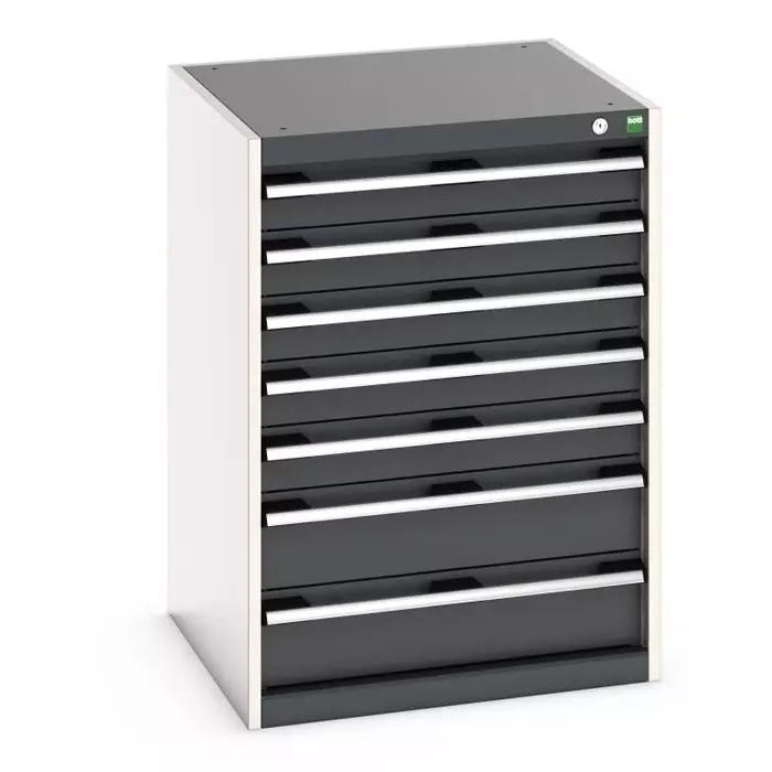 Bott 7 Drawer Sheet Steel Floor Standing Cabinet 650x650x900 mm, 40019051.19V
