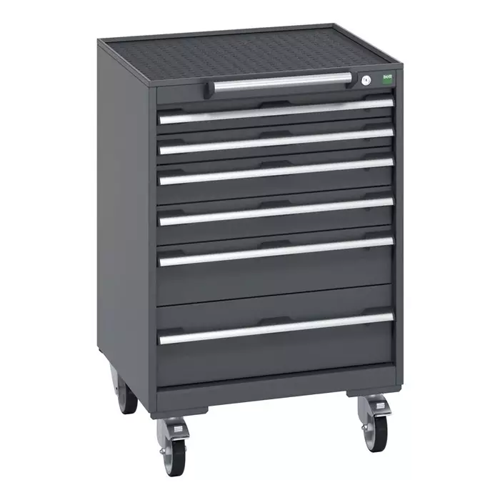 Bott 6 Drawer Sheet Steel Floor Standing Cabinet 650x650x985 mm, 40402035.77V