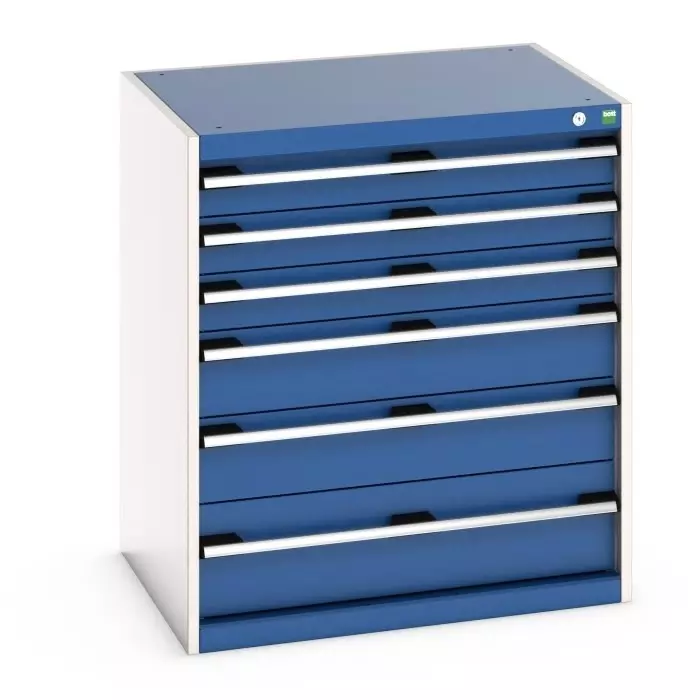 Bott 6 Drawer Sheet Steel Floor Standing Cabinet 800x650x900 mm, 40020120.11V