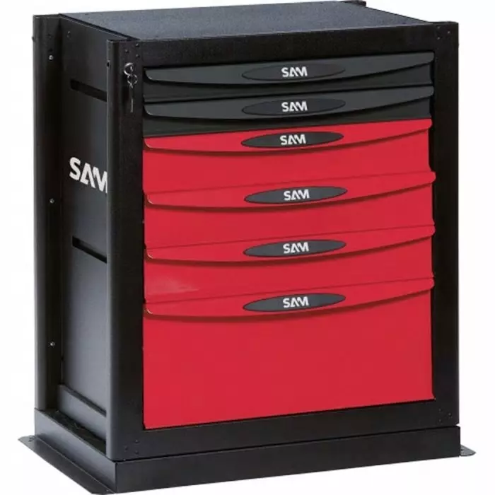 Sam Standing Storage Cabinet 6 Door Drawer ABS Floor 745x830x495 mm, SERVI-B6