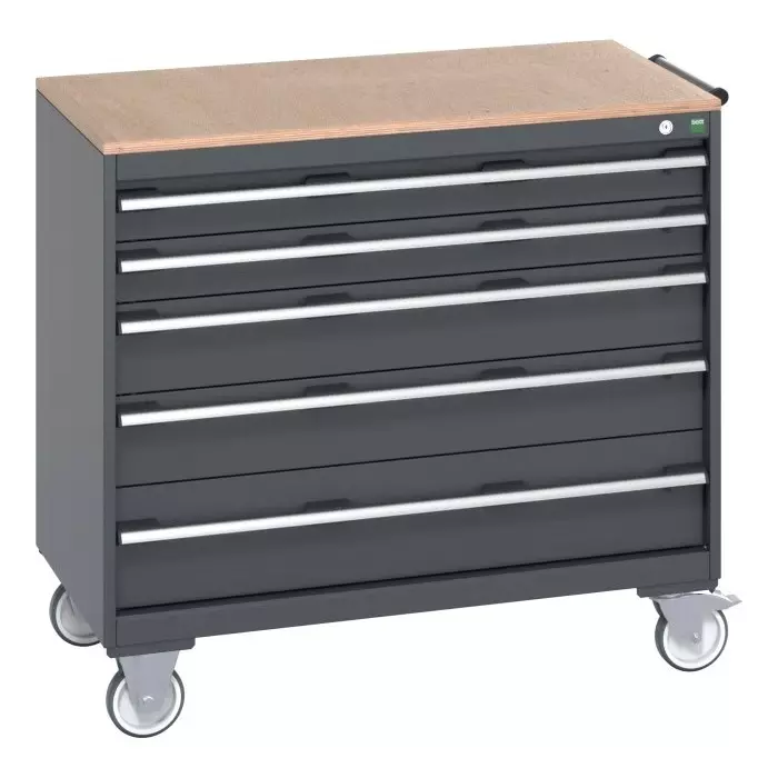 Bott 5 Drawer Sheet Steel Floor Standing Cabinet 1050x650x990 mm, 40402165.77v