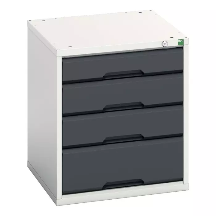 Bott 4 Drawer Sheet Steel Floor Standing Cabinet 525x550x600 mm, 16925004.19