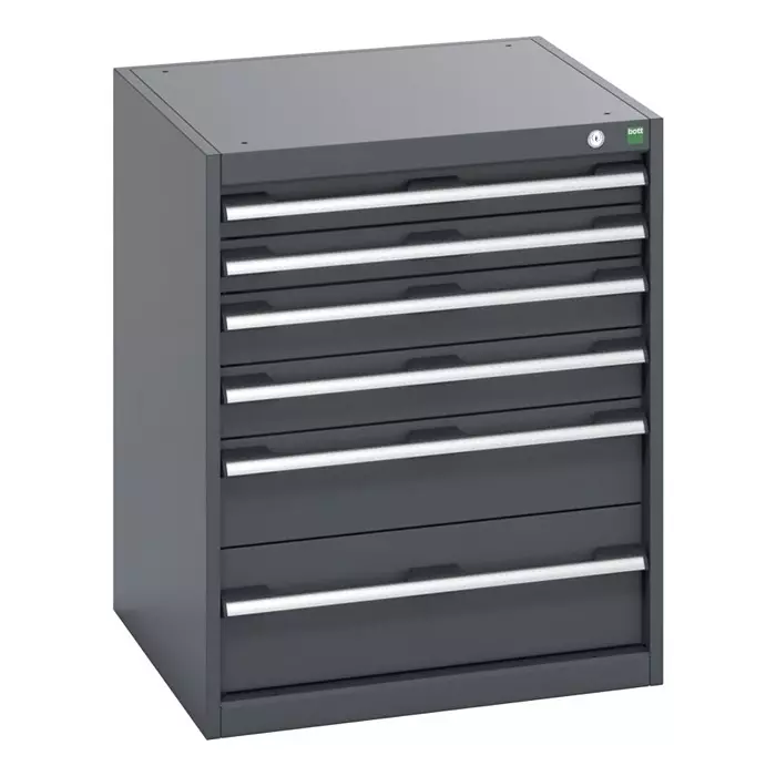 Bott 6 Drawer Sheet Steel Floor Standing Cabinet 650x650x800 mm, 40019039.77V