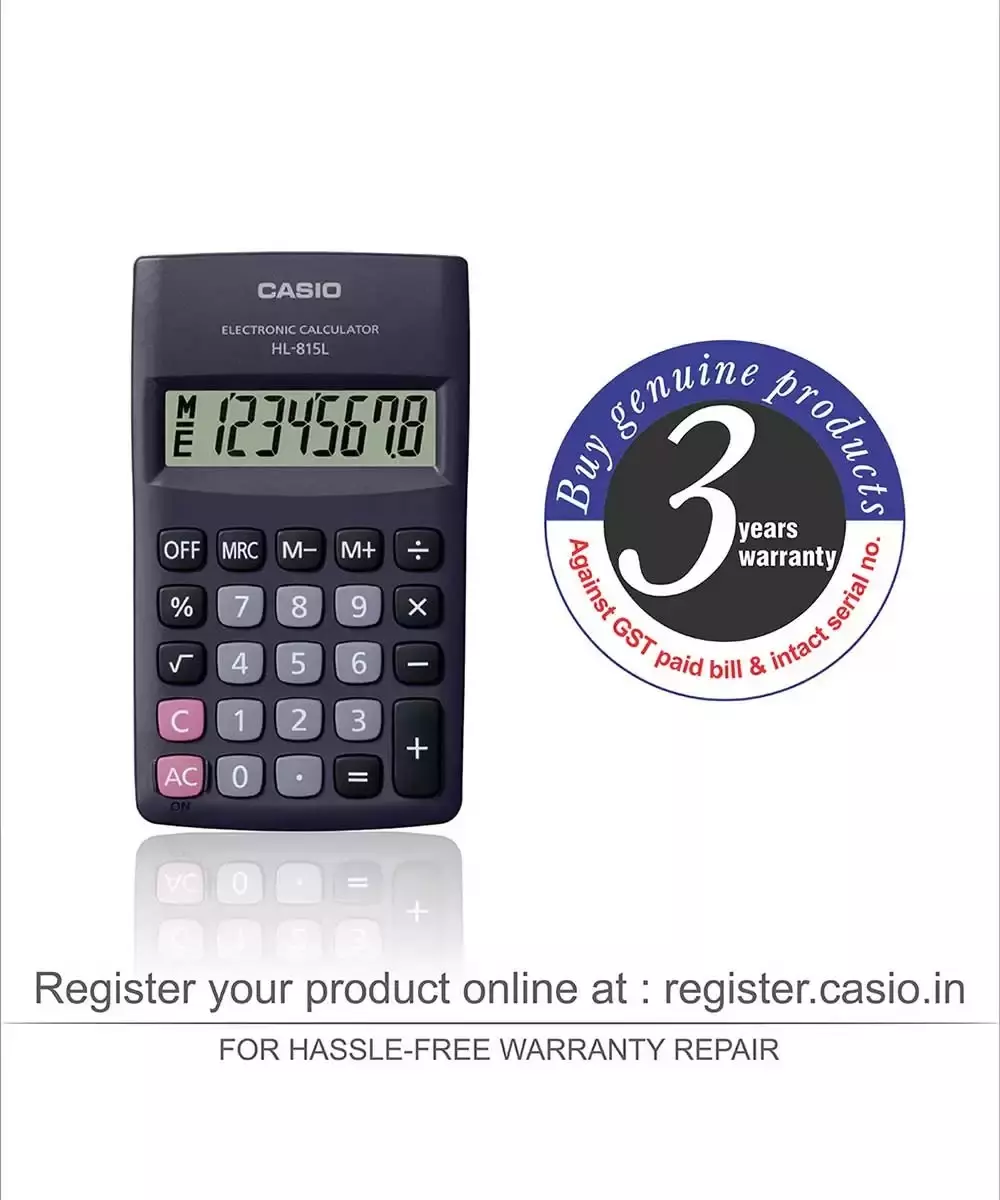 Casio HL-815L-BK Portable Calculator