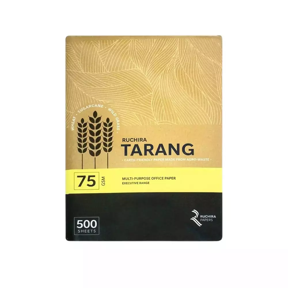 Ruchira Tarang Yellow Colour Paper A5 Size, 75 GSM, 500 Sheets (Pack of 1 Ream)
