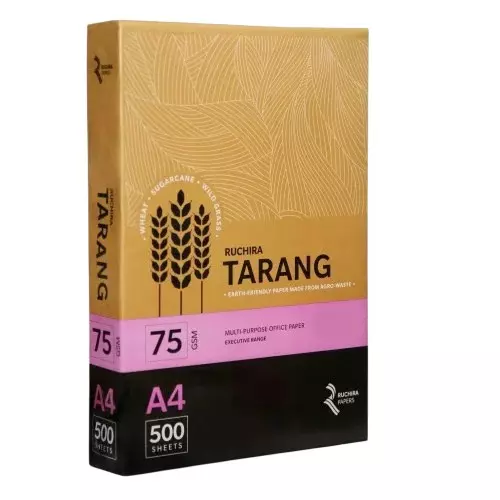 Ruchira Tarang Pink Coloured Paper Sheet 75 GSM A4 Size, ( Pack of 5000 Sheet)