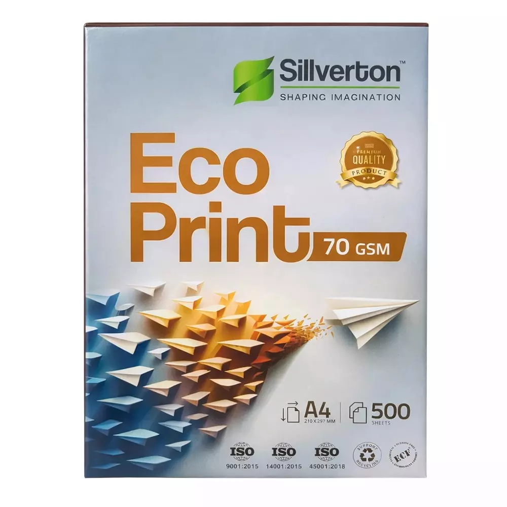 Sillverton 70 GSM White A4 Size Copier Paper (Pack of 40 Ream)