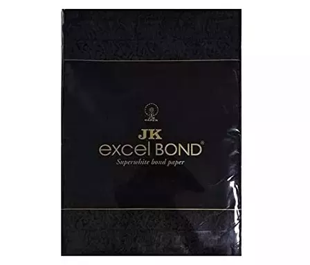 JK Excel 90 GSM A4 Size Bond Paper 100 Sheets White (Pack of 10 Ream)