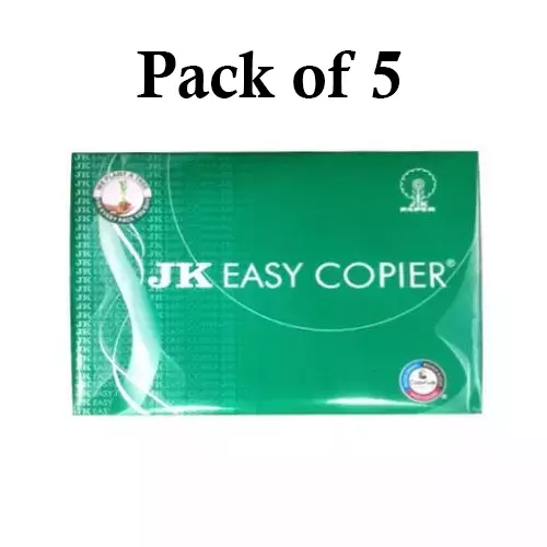 JK Easy 70 GSM A3 Size Multipurpose Copier Paper 500 Sheets White (Pack of 5 Ream)