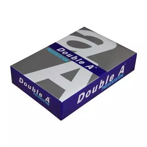 Double A 500 Sheets Per Ream Copier Paper 100 GSM White A4 Size (Pack of 8 Ream)