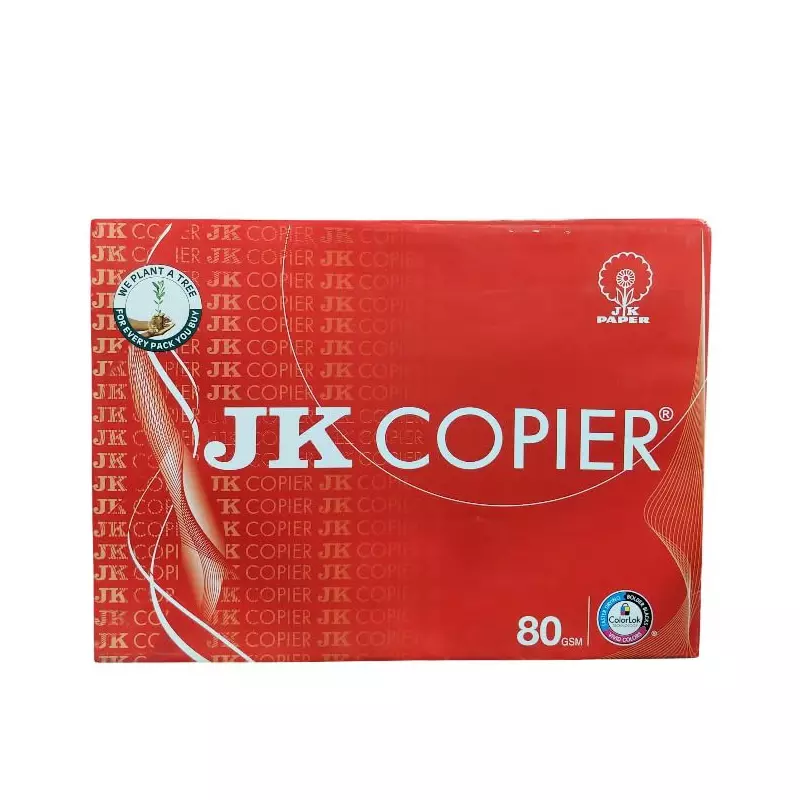 JK Copier Paper 80 GSM A4 Size 500 Sheets White for Multipurpose (Pack of 20 Ream)