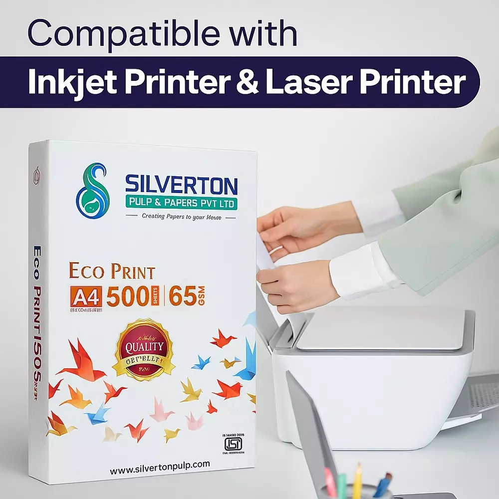 Silverton 65 GSM A4 Copier Paper (Pack of 1 Ream)