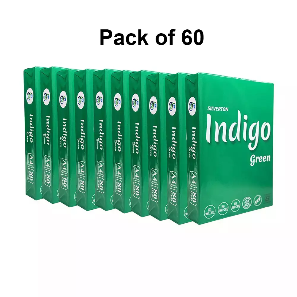 Silverton 80 GSM White A4 Size Copier Paper (Pack of 60 Ream)