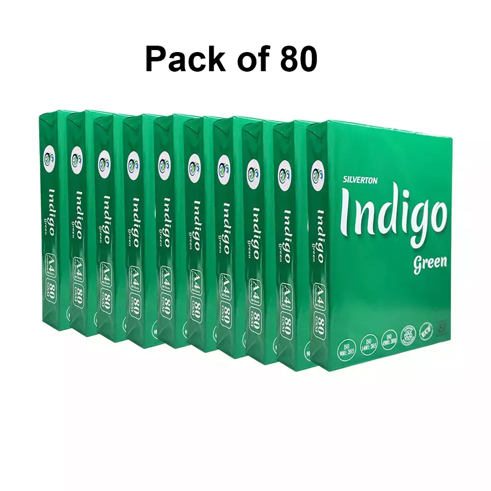Silverton 80 GSM White A4 Size Copier Paper (Pack of 80 Ream)