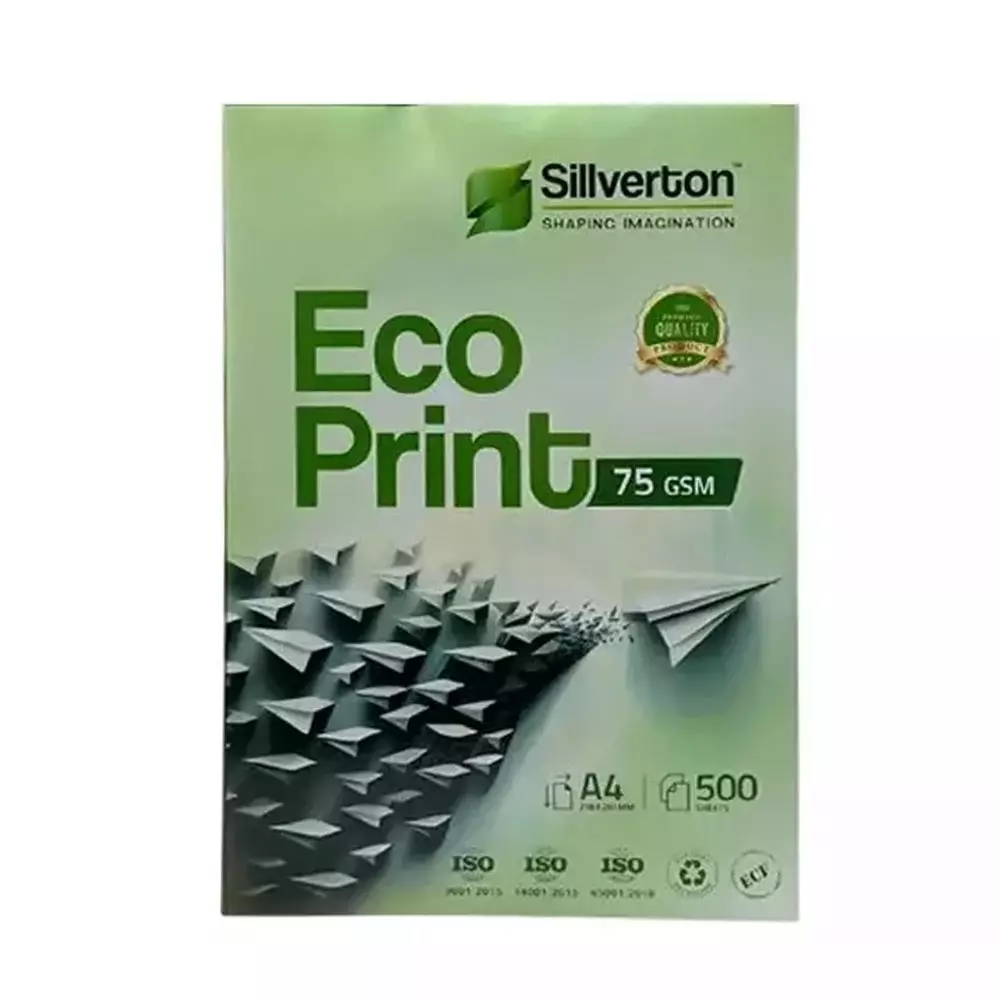 Sillverton 75 GSM White A4 Size Copier Paper (Pack of 80 Ream)