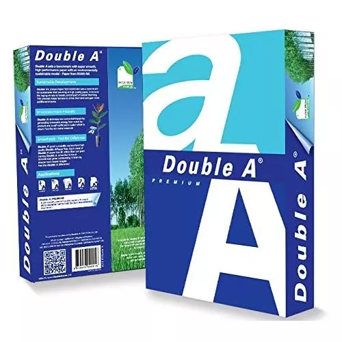Double A 500 Sheets Per Ream Copier Paper 80 GSM White A4 Size (Pack of 10 Ream)