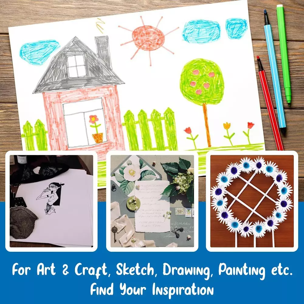 Pristine Copier Paper 70 GSM A4 Size 500 Sheets White (Pack of 10 Ream)