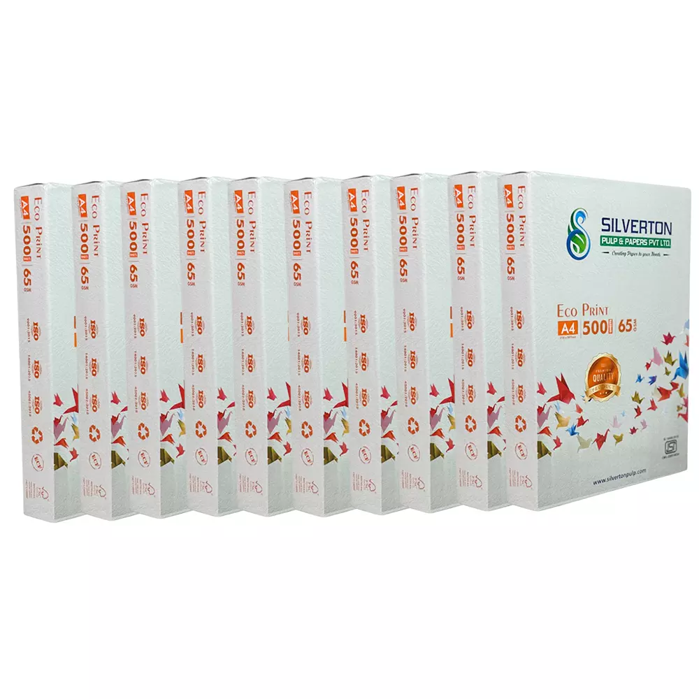 Silverton 65 GSM A4 Copier Paper (Pack of 10 Ream)