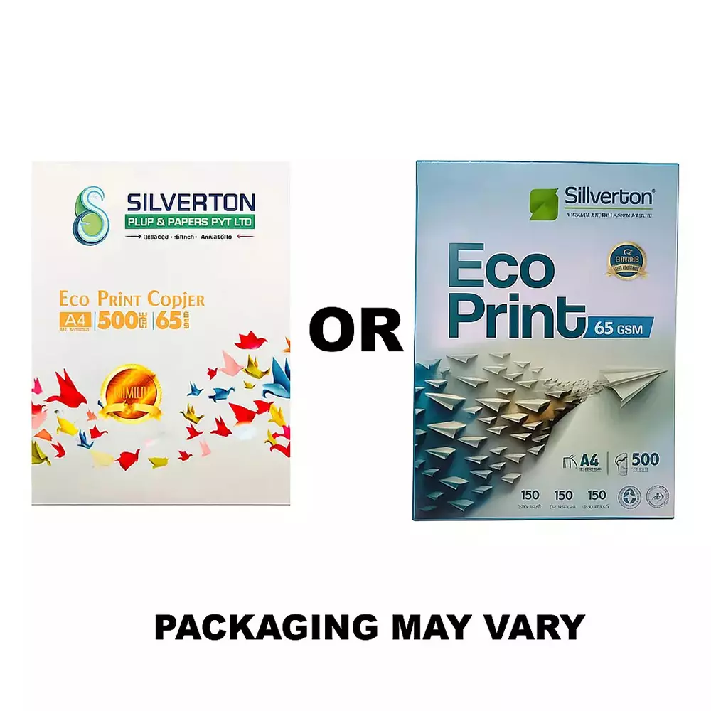 Silverton 65 GSM White A4 Size Copier Paper (Pack of 20 Ream)