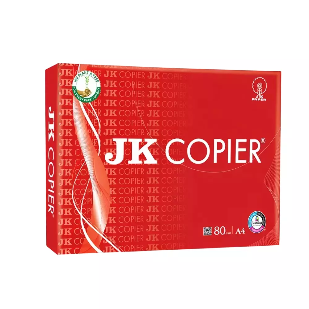 JK Copier 80 GSM A4 Size Multipurpose Paper 500 Sheets White (Pack of 20 Ream)