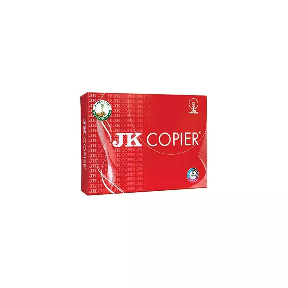 JK Copier 75 GSM A4 Size Multipurpose Paper 500 Sheets White (Pack of 5 Ream)