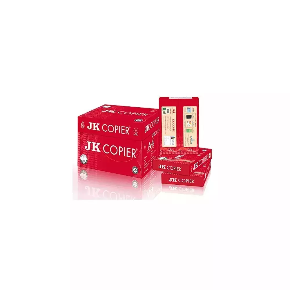 JK Copier 75 GSM A4 Size Multipurpose Paper 500 Sheets White (Pack of 5 Ream)