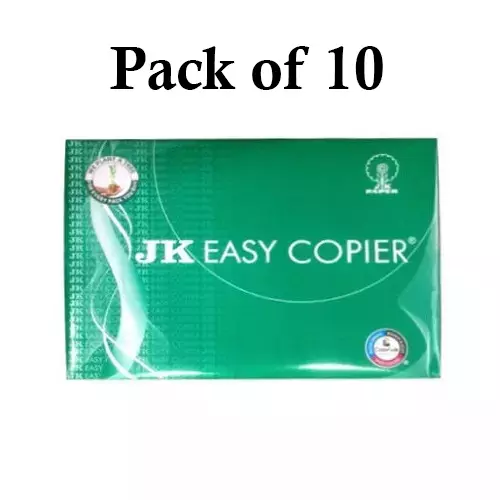 JK Easy 70 GSM A3 Size Multipurpose Copier Paper 500 Sheets White (Pack of 10 Ream)