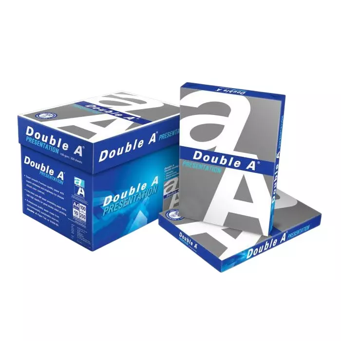 Double A 500 Sheets Per Ream Copier Paper 100 GSM White A4 Size (Pack of 4 Ream)