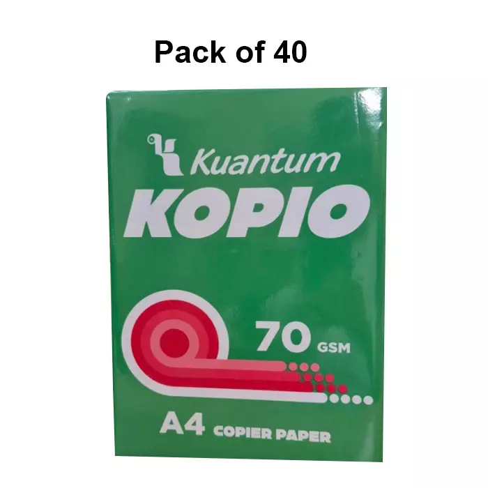 Kuantum KOPIO 70 GSM A4 Copier Paper (Pack of 40)
